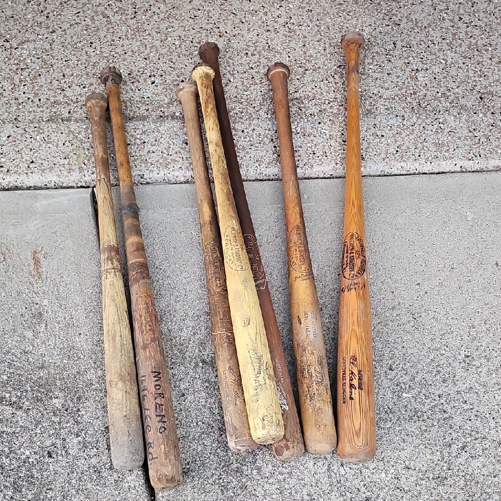 Classic Wooden Baseball Bats Set Louisville Slugger